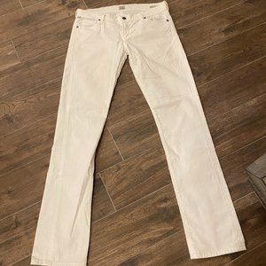 Citizens of Humanity White Lowrise Jeans Size 29